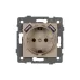Механизм розетки с USB зарядкой SCT-MUAA-PL-GD-V 250V, 16A