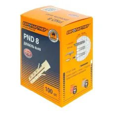 Дюбель нейлоновый ЕВРОПАРТНЕР  PND-8 (8х40 mm) 100 шт