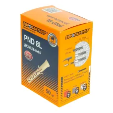 Дюбель нейлоновый ЕВРОПАРТНЕР  PND-8L (8х65 mm) удлиненный 50 шт