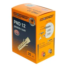 Дюбель нейлоновый ЕВРОПАРТНЕР  PND-12 (12х60 mm) 25 шт