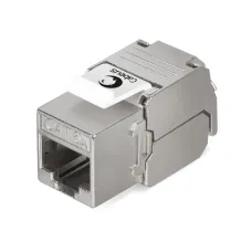 Вставка Keystone Jack RJ-45(8P8C), 180 градусов, категория 6A, полный экран, без инструмента Toolless