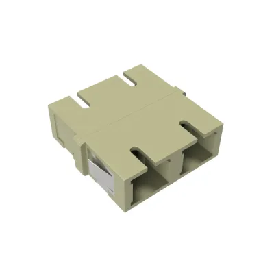 Адаптер SC/UPC-двухволоконный (Duplex) TOP ОМ2 бежевый