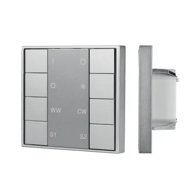 Панель кнопочная INTELLIGENT DALI-201-23-1G-2SC-MIX-DT8-IN Silver BUS, Frame IARL, IP20 металл, 3 года