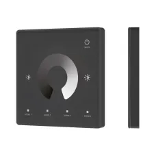 Панель сенсорная INTELLIGENT ARLIGHT SMART-RF-801-11-1G-4SC-DIM черный, 3 В, 2.4G, накладная, IP20, Пластик, 5 лет