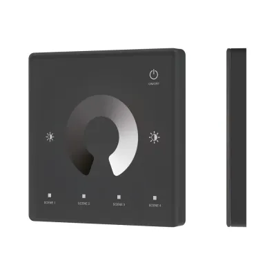 Панель сенсорная INTELLIGENT ARLIGHT SMART-RF-801-11-1G-4SC-DIM черный, 3 В, 2.4G, накладная, IP20, Пластик, 5 лет