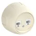 Розетка двойная компьютерная RJ45 кат.5e  Rotondo, цвет бежевый