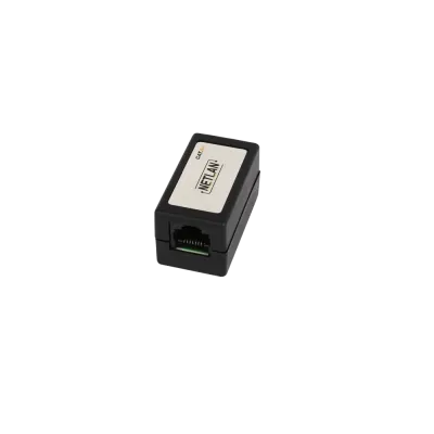 Кабельный соединитель NETLAN RJ45-RJ45 (8P8C), Кат.5e (Класс D), 100МГц, неэкранированный, черный, уп-ка 10шт.