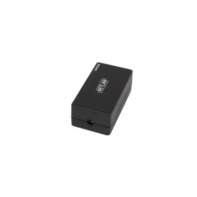 Кабельный соединитель NETLAN IDC-IDC, Кат.5e (Класс D), 100МГц, KRONE, T568A/B, неэкранированный, черный, уп-ка 10шт.