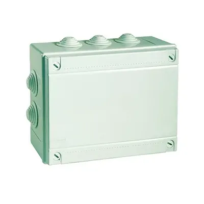 Коробка ответвит., с каб. вводами 2х40мм, IP55, 240х190х90мм
