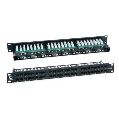 Патч-панель IDC-1U высокой плотности 19', 1U, 48 портов RJ-45, категория 6, Dual IDC