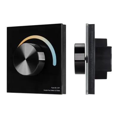 Панель SMART-P2-MIX-G-IN Black 3V, Rotary, 2.4G IP20 пластик, 5 лет