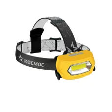 Фонарь налобный аккумуляторный, 3W COB LED, аккумулятор 3,7V 800mAh, 210Lm, 6 часов