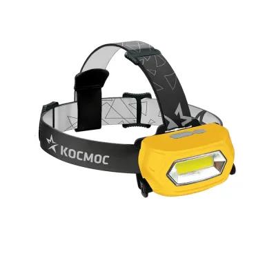 Фонарь налобный аккумуляторный, 3W COB LED, аккумулятор 3,7V 800mAh, 210Lm, 6 часов