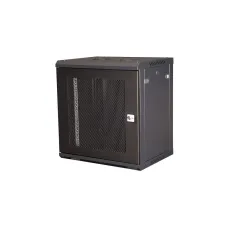 Шкаф 19'' телекоммуникационный настенный, 12U 635х600х450 мм, дверь перфорация, черный