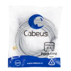 Патч-корд U/UTP, категория 6а (10G), 2xRJ45/8p8c, неэкранированный, серый, LSZH, 10м