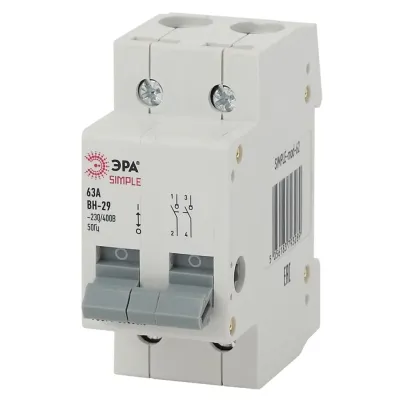 Выключатель нагрузки ЭРА SIMPLE SIMPLE-mod-59 2P 16А ВН-29