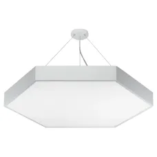 Светильник LED ЭРА Geometria SPO-121-W-40K-038 Hexagon 38Вт 4000K 4000Лм IP40 600*80 белый подвесной драйвер внутри