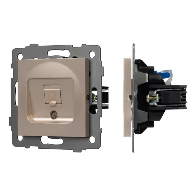 Механизм компьютерной розетки SCT-MPC1-PL-GD-V RJ-45, CAT6