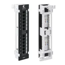 Патч-панель настенная, 12 портов RJ-45, категория 6, с подставкой, Du