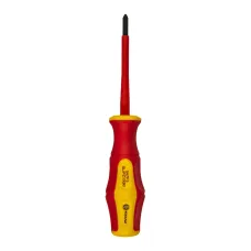 Отвертка диэлектрическая Ultra Grip FL-PZ-1 х 80 мм, CR-V, двухкомпонентная рукоятка, подвес