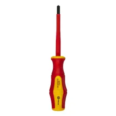 Отвертка диэлектрическая Ultra Grip FL-PZ-2 х 100 мм, CR-V, двухкомпонентная рукоятка, подвес