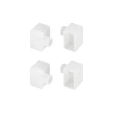 Заглушка WPH-FLEX-1018-SIDE WHITE с отверстием (пластик)