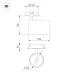 Светильник LGD-LUMOS-R55-16W Warm3000 (WH, 25 deg, 230V) (IP20 металл, 3 года)