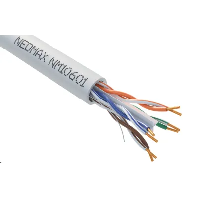 Витая пара U/UTP CAT 6 4x2x0.57 мм 23AWG Медь PVC Fluke Tested 305м