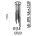 Светильник подвесной  Maytoni Light stick MOD236PL-L54BS3K LED 46W Латунь