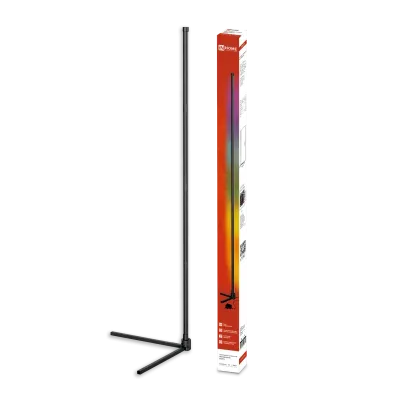 Светильник напольный светодиодный ТСО 01Ч 8Вт 200Лм RGB, с пультом ДУ, с адаптером ЧЕРНЫЙ IN HOME