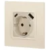 Розетка ЭРА Elegance 14-4108-02 2P+E 16A-250В со шторками с USB type-A+C 5В-3А слоновая кость