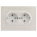 Розетка Intro Accent 6-205-06 , 2X2P+E Schuko, 16А-250В, IP20, СУ, AL/CU, перламутр Розетка Intro Accent 6-205-06 , 2X2P+E Schuko, 16А-250В, IP20, СУ, AL/CU, перламутр