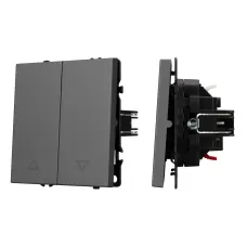 Механизм выключателя управления шторами SWT-NOBE-MKR2-SFPL-GR 230V, 10A, Серый, 1 пост