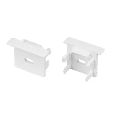 Заглушка SL-MINI-15-F WHITE с отверстием ( Пластик)