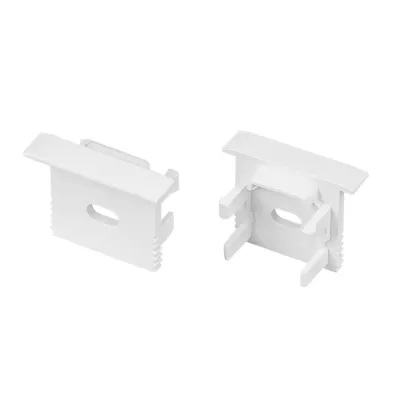 Заглушка SL-MINI-15-F WHITE с отверстием ( Пластик)
