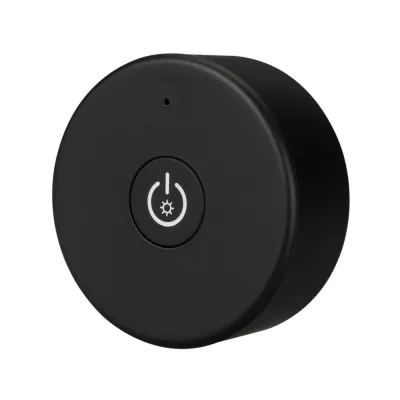 Панель Knob SMART-P87-DIM Black 3V, 1 зона, 2.4G ARL, IP20 пластик, 5 лет