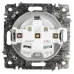 Розетка Intro Accent 6-202-01 2P+E Schuko, 16А-250В, IP20, СУ, AL/CU, белый