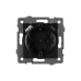 Механизм розетки с USB зарядкой SCT-MUAC-PL-BK-V 250V, 16A