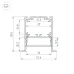 Профиль SL-LINIA52-3L-F-2000 ANOD BLACK (Алюминий)