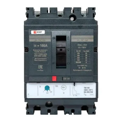 Автоматический выключатель ВА-99C 160/160А 3P 36кА EKF
