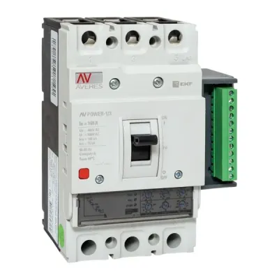 Автоматический выключатель AV POWER-1/3 160А 100kA ETU2.2 AVERES