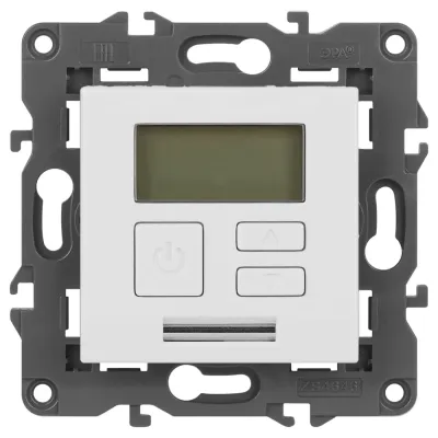 Терморегулятор ЭРА Elegance 14-4111-01М универс.230В-Imax16А, белый матовый