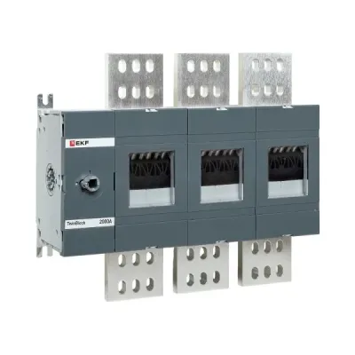 Рубильник 2000A 3P без рукоятки управления TwinBlock EKF