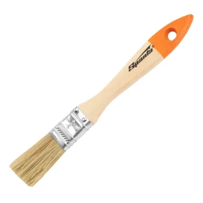 Кисть плоская Slimline 3/4' (20 мм), натуральная щетина, деревянная ручка