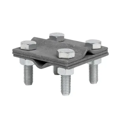 Зажим крестовидный прут-прут 3 пластины 57x57 мм HZ PROxima