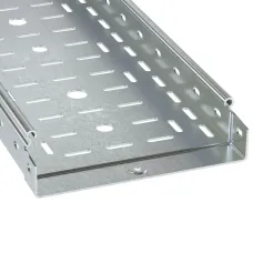 Лоток перфорированный 100х50 L 3000 толщ. 1,5 мм, цинк-ламельный