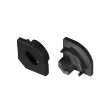 Заглушка SL-KANT-H10 BLACK с отверстием ( Пластик)
