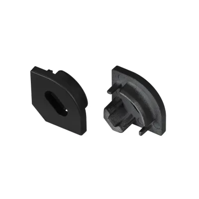 Заглушка SL-KANT-H10 BLACK с отверстием ( Пластик)