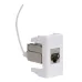 Ком.роз. RJ45 кат.6A (8P8C, Hyperline, Dual IDC 110&Krone)Viva, белая, 1мод