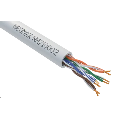 Витая пара U/UTP CAT 5e 4x2x0.52 мм 24AWG Медь внутренний PVC серый Fluke Tested 305м